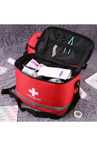 Sones Açık Hava İlk Yardım Çantası Spor Kamp Çantası Ev Acil Durum Hayatta Kalma Paketi Kırmızı