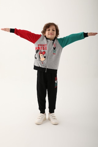 Mickey Mouse D4818-3 Çocuk  Gri Melanj Eşofman Takımı