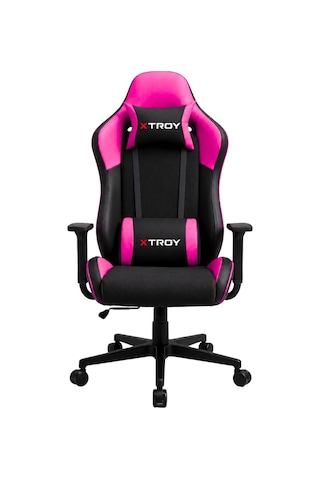 XTroy Bone Model 140 Yatan, Kumaş Oyuncu Koltuğu Pembe
