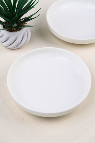 Tabak Evi Porselen Sofia Çukur Tabak 18,5cm 620cc 2 Li Krem
