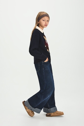 Defacto 90s Wide Leg Katlama Paçalı Jean Pantolon Kız Çocuk I3363a826wnnm34 Mavi-nm34