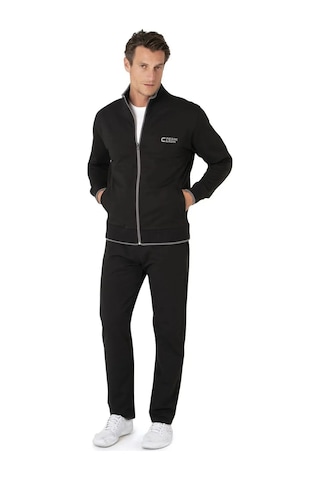 Pierre Cardin 7120 Erkek Uzun Kollu Dik Yaka Eşofman Takımı-siyah Siyah