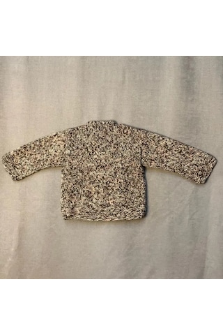 Uretti - Kadir 7704 - El Örgüsü Ebruli Yün Erkek Bebek Hırkası - 2 / 4 Ay Çok Renkli