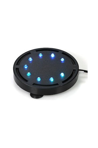 Vkemall Akvaryum Renkli Baloncuk Işığı - Led Dalga Işıklandırıcı, Su Altı Dekorasyonu, Emici Çene, Güvenli Kullanım, Avrupa Plug Q9