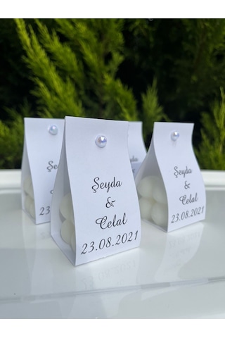 Bernami Biblo Pinterest Beyaz Kişiye Özel Bubble Mum Hediyelikleri Söz,nişan,nikah,düğün Hatırası - 15 Adet