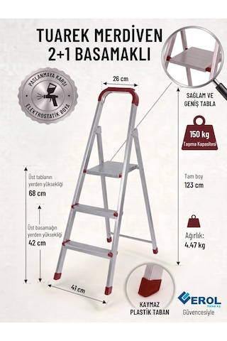 Tuarek Merdiven 2 Basamaklı Basamak Sayısı:2 Basamaklı