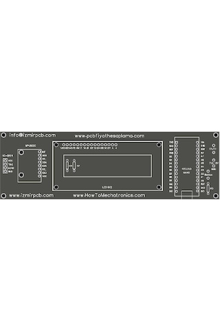 Arduino Mesafe Ölçer Ve Dijital Su Terazisi Devre Kartı