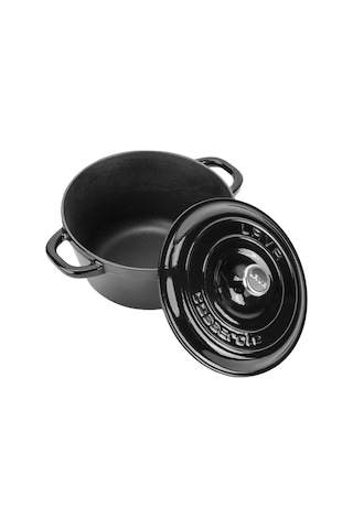 Lava Döküm Yuvarlak Tencere Döküm Demir Kapak  New Heritage Serisi 22 CM