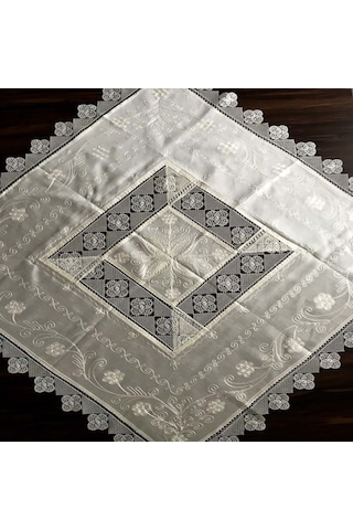 Çeyizlik Ipek Dokuma Iğne Oyalı Fiskos %100 Ipek El Işçiliği