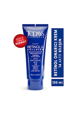 Todays Clinicals Retinol Shea Butter Onarıcı Nemlendirici Krem 100 ML