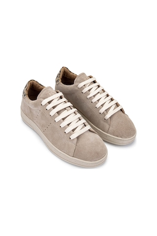 Tamer Tanca Kadın Hakiki Deri Bej Süet/leopar Sneakers & Spor Ayakkabı 1060 25113 Bn Ayk Y25 Bej Suet/leopar Bej-süet