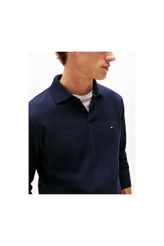 Tommy Hilfiger 1985 Regular Ls Polo Erkek Mavi T-shirt - Mw0mw20183