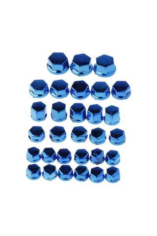 Ganzhoushop Yamaha Vida Suntek Somun Parça Motosiklet Mavi Kapatma Dekorasyon Civata Başlığı 30 Vt Mavi