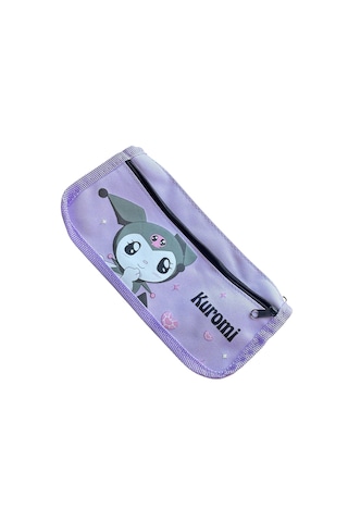 Tatlı Sebep Sanrio Kuromi Kalemlik 2 Cepli Mor - Lila