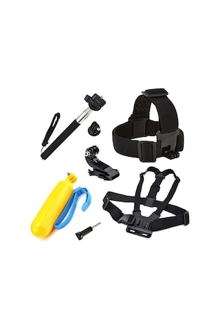 Gplus St007 Gopro Eken Sjcam Aksiyon Kamera Aksesuar Set 7 Parça Çok Renkli