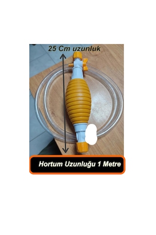 Manuel Sıvı Aktarma Pompası 1 Metre Hortumlu Mazot Benzin Yag Süt Aktarma Pompası Akvaryum Suyu Aktarma Pompası