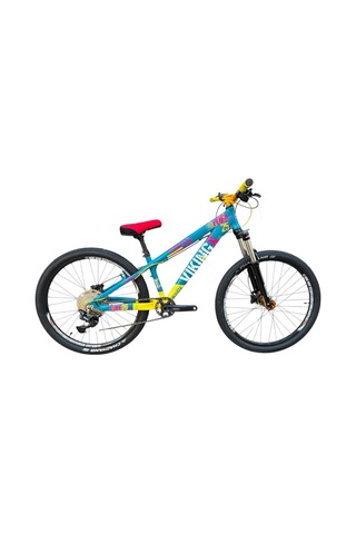 Vikingx Tuff X-25 Dirt Jump Bisiklet Yeşil-sarı Pt315 Siyah