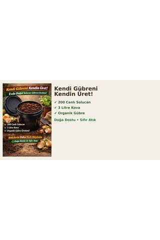 Benim Botanik Bahçem Kendi Gübreni Kendin Üret 3 LT