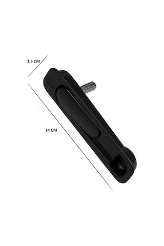 Gömme Gizli Sürme Kolu-siyah Renk Pvc & Alüminyum Kapı Pencere Uyumlu