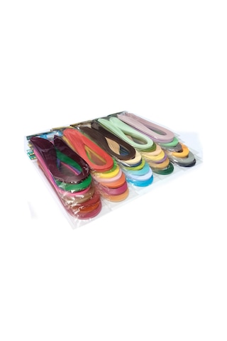 36 Farklı Renkli Quilling Kağıt Seti - 5 mm - 100 Adetli