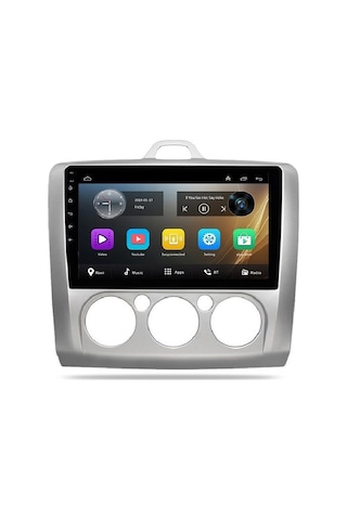 Ford Focus 2 Manuel Klima 2004-2011 Android 2 Gb + 32 Gb Rom Carplay Multimedya JAPON SERİ