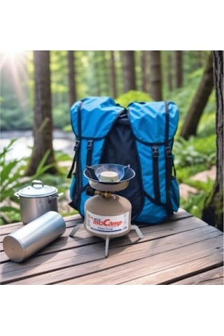 Ebitda Kamp Ocağı Seti Kırmızı-siyah - Hafif Ve Taşınabilir Kamp Pişirme Aleti Kırmızı - Siyah