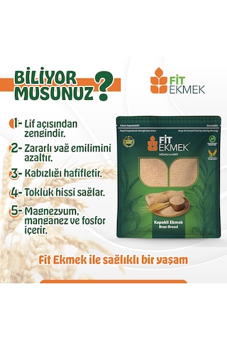 Fit Kepekli Lavaş Ekmeği 3'lü