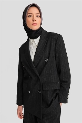 Armine Simli Ceket 24k5721 Siyah Siyah