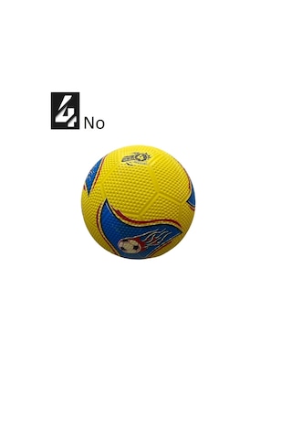 Kauçuk Futbol Topu No:4 Her Zemine Uygun Maç Topu Çok Renkli