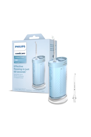 Philips Sonicare Ağız Duşu HX3333/24 - 360° Başlık + Yedek Başlık , 200 Ml, 14 Gün Şarj Süresi , Taşınılabilir