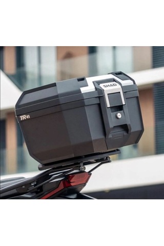 Motosiklet Arka Çanta Shad Terra Alüminyum Motor Tur Çantası 41 Lt Silver Siyah - Gümüş