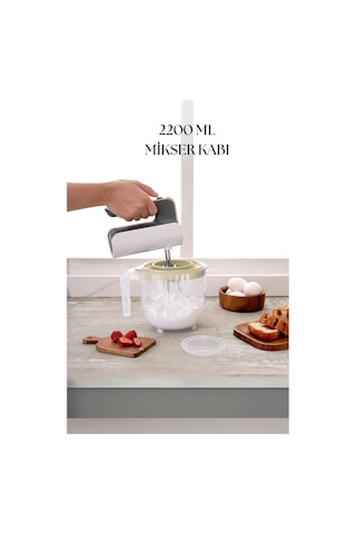 2200 Ml Mikser Kabı Beyaz & Ölçü Kabı & Saklama Kabı-dny0024 Karisik