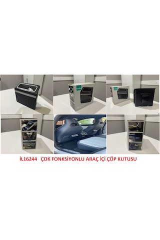 Unıversal Çok Foksiyonlu Araç İçi Çöp Kutusu
