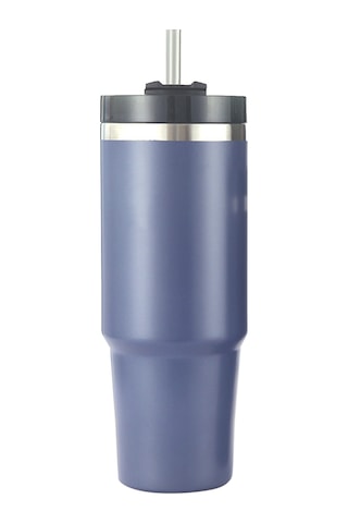 Xiyyadms 30oz Lacivert 304 Paslanmaz Çelik Isı Saklama Bardak, Sise Ve Pipetli, Araçta Kullanıma Uygun, 6-12 Saat Isı/sıcaklık Saklama Lacivert