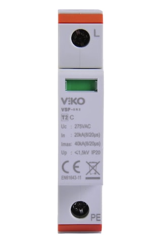 Viko Vsp-1/40/c Modüler Parafadur 40ka 1kutup C Tip