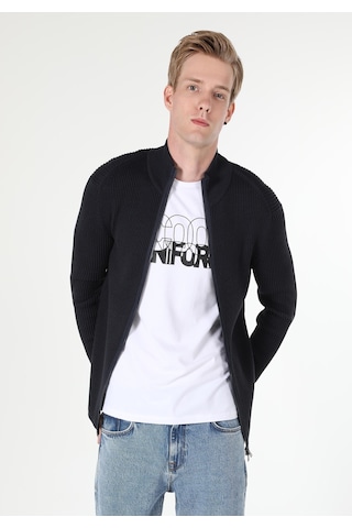 Colins Slim Fit Erkek Lacivert Hırka Cl1055784 Q1.v1 Mnv Mavi