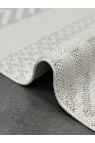 Woolen Halı Venis Bukle Halı 8802 Bej Renkli