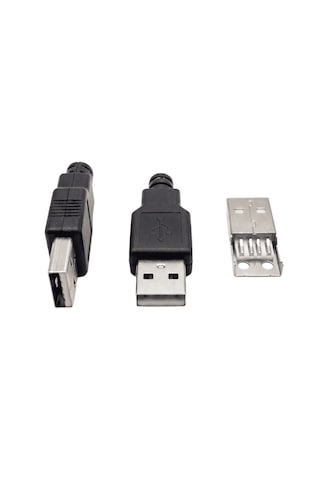 Usb Konnektör Soket Erkek 50 Adet Lehimlenebilir Bağlayıcı A Tipi 4 Pin Plastik