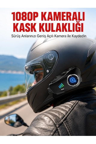 Q28 Bluetooth Kask Kulaklık 1080p Kamera Su Geçirmez Motosiklet Interkom Yeni Nesil 71890781