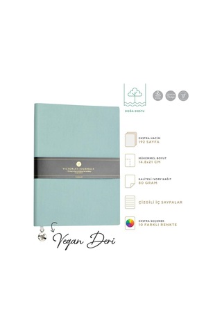 Smyth Classic Esnek Kapak Çizgili Defter, 14.8x21 Cm -açık Mavi Genel