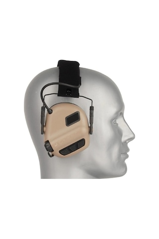 Opsmen Earmor M31 Plus Elektronik Atış Kulaklığı Kulak Koruma Cayote Brown Kahverengi