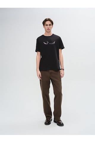 Ltb Baskılı Erkek T-shirt - Siyah 01225845276089 200