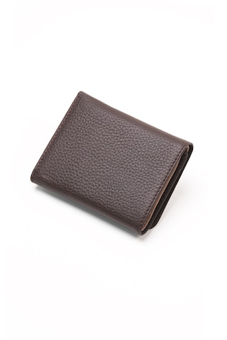 Ancora Leather Hakiki Deri Gizli Mıknatıslı Ünisex Cüzdan-46200 Kahve- Toprak