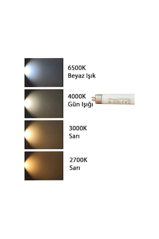 1 Adet General 54w 840 Günışığı 4000k G5 Duylu T5 Floresan