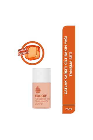 Bio Oil Tanışma Seti: Çatlak Karşıtı & Karşıtı Nemlendirici Cilt Bakım Yağı 25ml Cilt Bakım Çantası