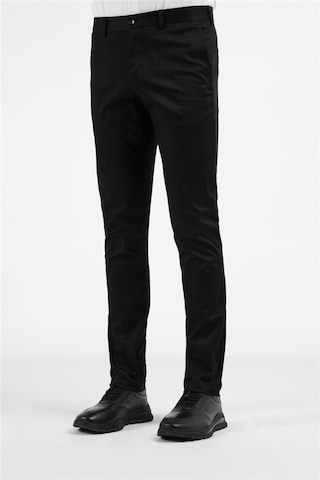 İmza Siyah Yan Cep Casual Slim Fit Pamuklu Chino Pantolon 1003255172 Siyah