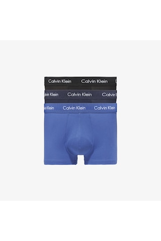 Calvin Klein 3'lü Pack Erkek Lacivert Boxer Düz 0000u2664g Lacivert