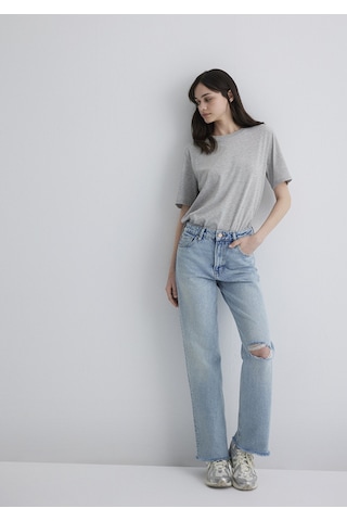 Mavi - Barcelona Kolej Vintage Açık Mavi Jean Pantolon 101047-89198 Açık Mavi