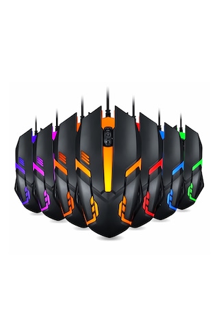 Revenge Thunder Rgb Kablolu 7 Renk Modu Gaming Oyuncu Mouse Optik