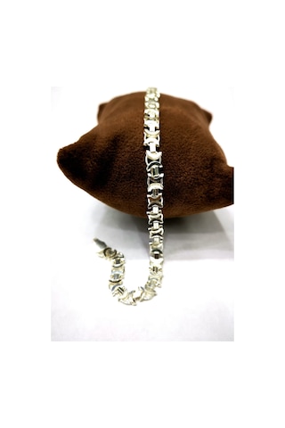 Omar Silver Erkek Euro 5,5 Mm Beyaz Gümüş Bileklik